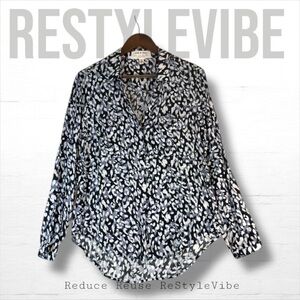 CLOTH & STONE ANTHROPOLOGIE Women’s Size S Shirt Button Front Long Sleeve Rayon